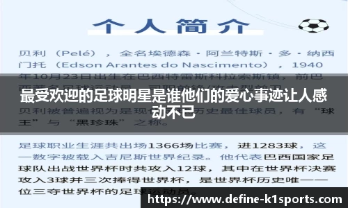 最受欢迎的足球明星是谁他们的爱心事迹让人感动不已